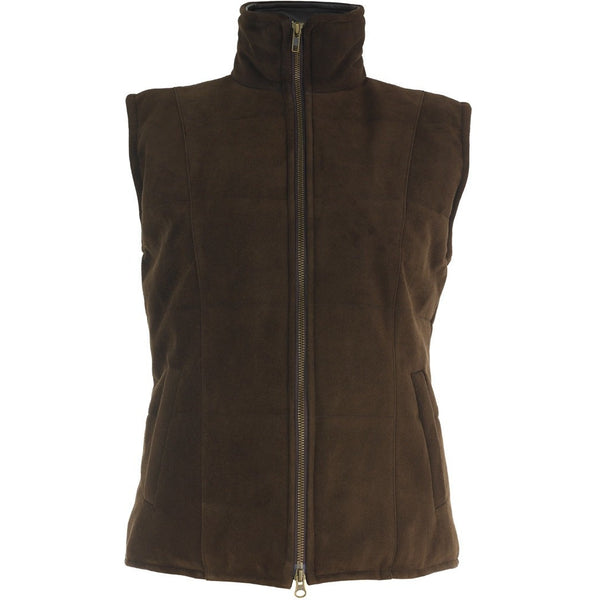 Short Quilted Gillet Front Zipped